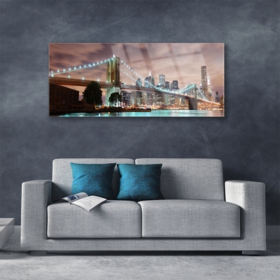 Acrylglasbilder Brücke Stadt Architektur
