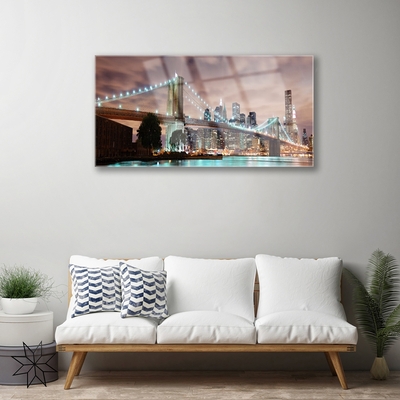 Acrylglasbilder Brücke Stadt Architektur