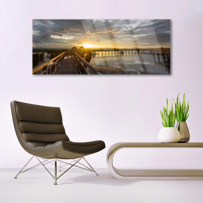 Acrylglasbilder Brücke Meer Architektur