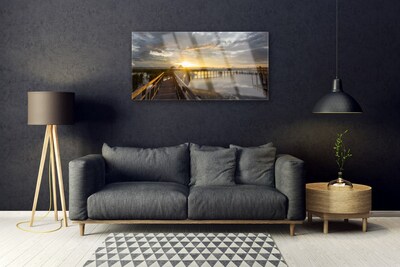 Acrylglasbilder Brücke Meer Architektur