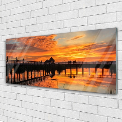Acrylglasbilder Brücke Meer Architektur