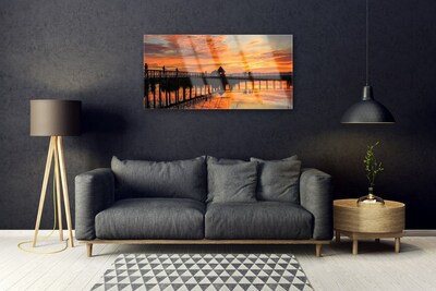 Acrylglasbilder Brücke Meer Architektur