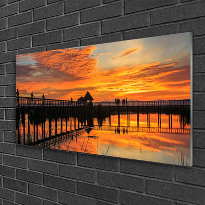 Acrylglasbilder Brücke Meer Architektur