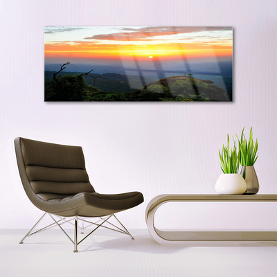 Acrylglasbilder Gebirge Wälder Landschaft