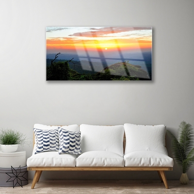 Acrylglasbilder Gebirge Wälder Landschaft