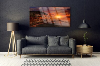 Acrylglasbilder Meer Stadt Sonne Landschaft