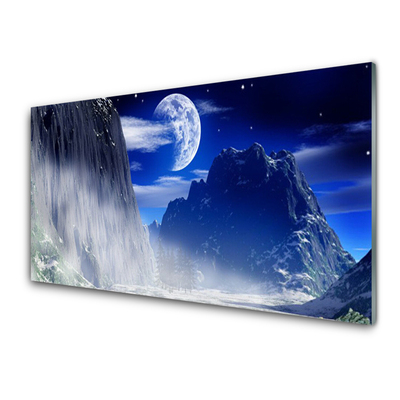 Acrylglasbilder Gebirge Nacht Landschaft