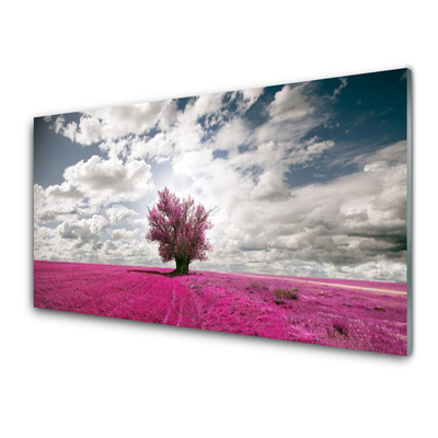 Acrylglasbilder Baum Feld Natur