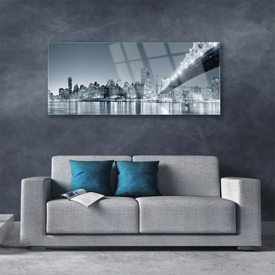 Acrylglasbilder Stadt Brücke Architektur