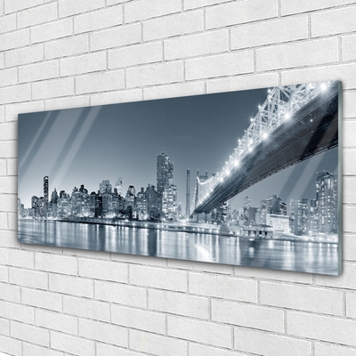 Acrylglasbilder Stadt Brücke Architektur