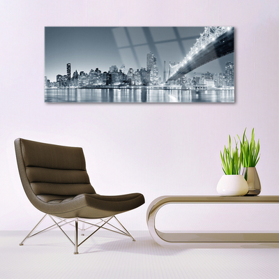 Acrylglasbilder Stadt Brücke Architektur