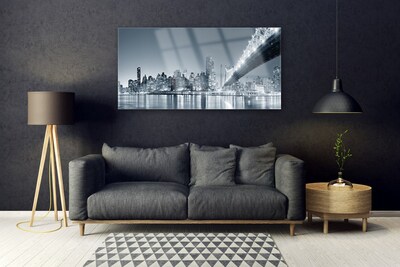 Acrylglasbilder Stadt Brücke Architektur