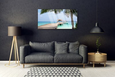 Acrylglasbilder Brücke Meer Architektur