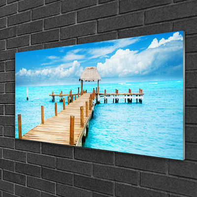 Acrylglasbilder Brücke Meer Architektur