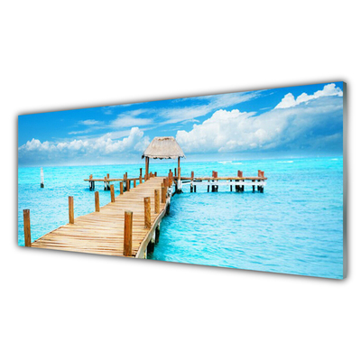 Acrylglasbilder Brücke Meer Architektur