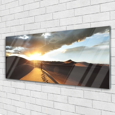 Glasbild aus Plexiglas® Wüste Landschaft