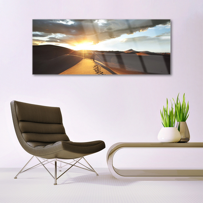 Glasbild aus Plexiglas® Wüste Landschaft