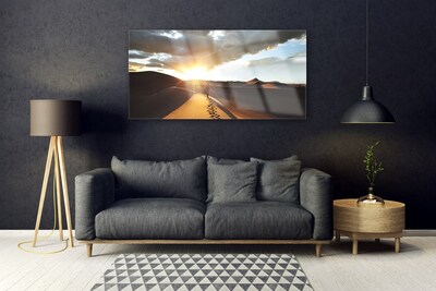 Glasbild aus Plexiglas® Wüste Landschaft
