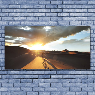 Glasbild aus Plexiglas® Wüste Landschaft