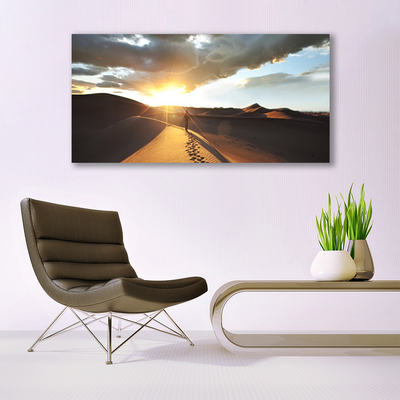 Glasbild aus Plexiglas® Wüste Landschaft
