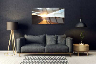 Glasbild aus Plexiglas® Wüste Landschaft