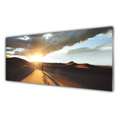 Glasbild aus Plexiglas® Wüste Landschaft