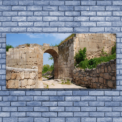 Glasbild aus Plexiglas® Ruine Architektur