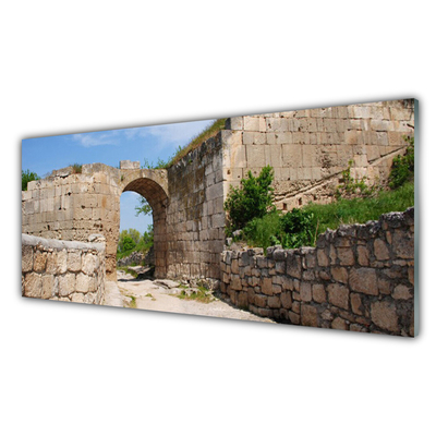 Glasbild aus Plexiglas® Ruine Architektur