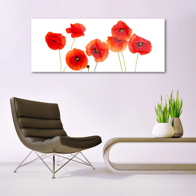 Glasbild aus Plexiglas® Mohnblumen Pflanzen