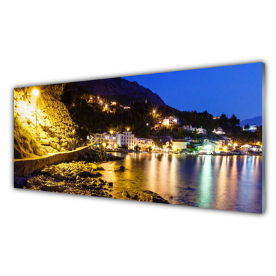 Glasbild aus Plexiglas® Gebirge Strand Landschaft