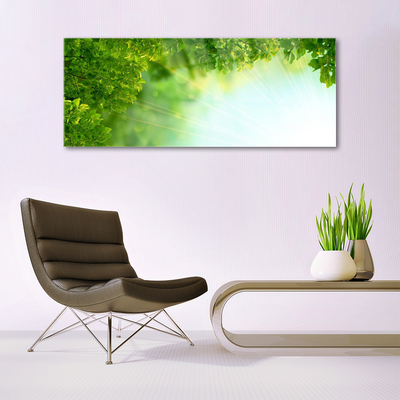 Glasbild aus Plexiglas® Blätter Natur