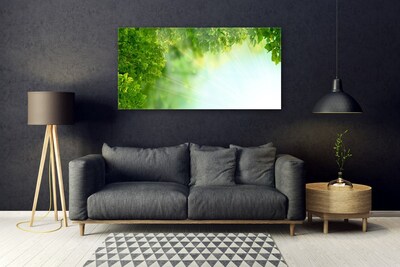 Glasbild aus Plexiglas® Blätter Natur