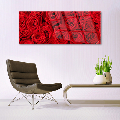 Glasbild aus Plexiglas® Rosen Pflanzen