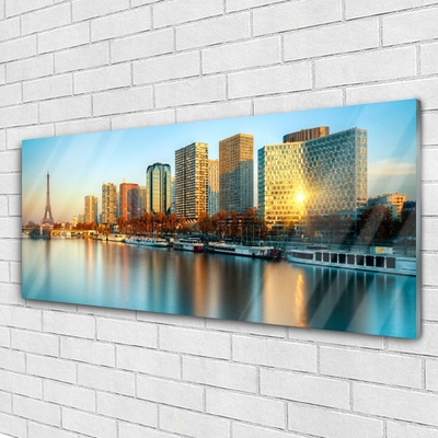 Glasbild aus Plexiglas® Stadt Meer Gebäude