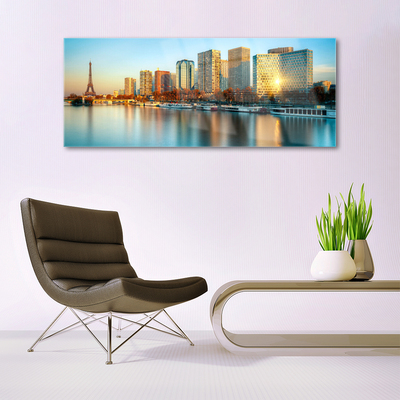 Glasbild aus Plexiglas® Stadt Meer Gebäude