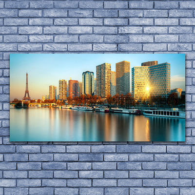 Glasbild aus Plexiglas® Stadt Meer Gebäude