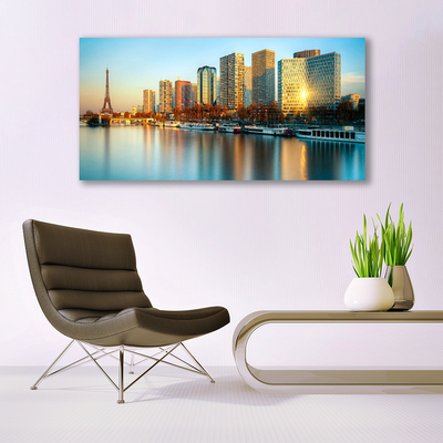Glasbild aus Plexiglas® Stadt Meer Gebäude