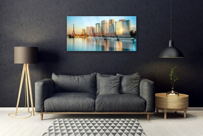 Glasbild aus Plexiglas® Stadt Meer Gebäude