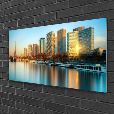 Glasbild aus Plexiglas® Stadt Meer Gebäude