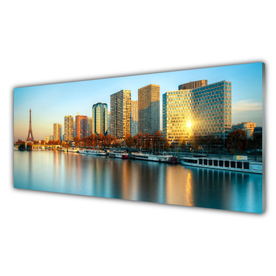 Glasbild aus Plexiglas® Stadt Meer Gebäude