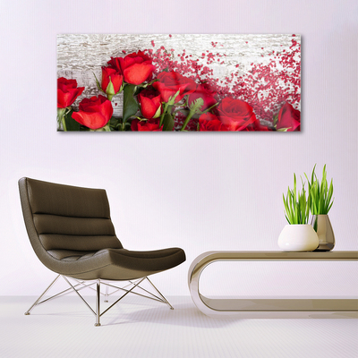 Glasbild aus Plexiglas® Rosen Pflanzen