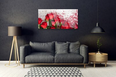 Glasbild aus Plexiglas® Rosen Pflanzen