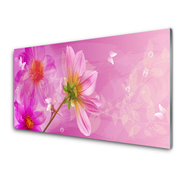 Glasbild aus Plexiglas® Blumen Pflanzen