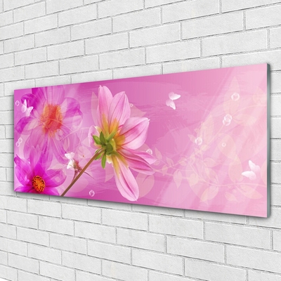 Glasbild aus Plexiglas® Blumen Pflanzen