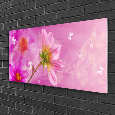 Glasbild aus Plexiglas® Blumen Pflanzen