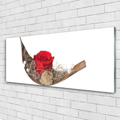 Glasbild aus Plexiglas® Rose Pflanzen