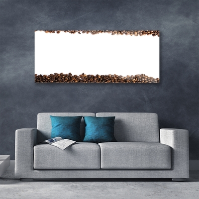 Glasbild aus Plexiglas® Kaffeebohnen Küche