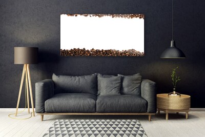 Glasbild aus Plexiglas® Kaffeebohnen Küche