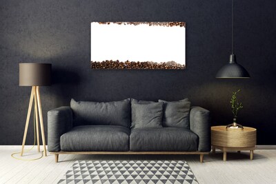 Glasbild aus Plexiglas® Kaffeebohnen Küche