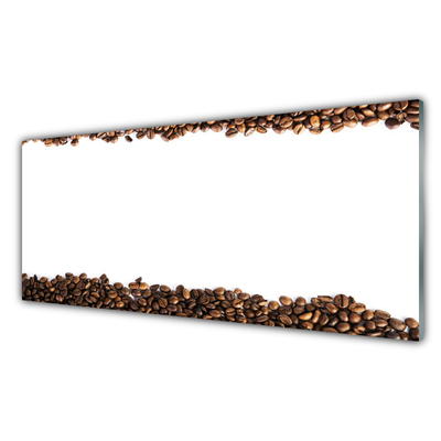 Glasbild aus Plexiglas® Kaffeebohnen Küche